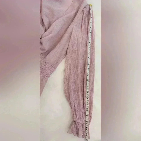 Etiquette Front Knot Mini Dress Long Sleeve size small - Picture 7 of 10